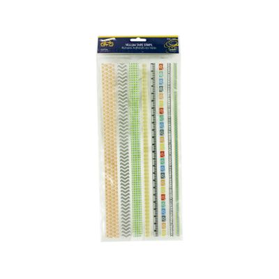 Kole Imports Scrapbooking Supplies Decorative Vellum Tape Strips, One Size, Multicolor