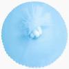 50 Scalloped Tulle Circles 9" Wedding Favor Wrap - Light Blue view 1