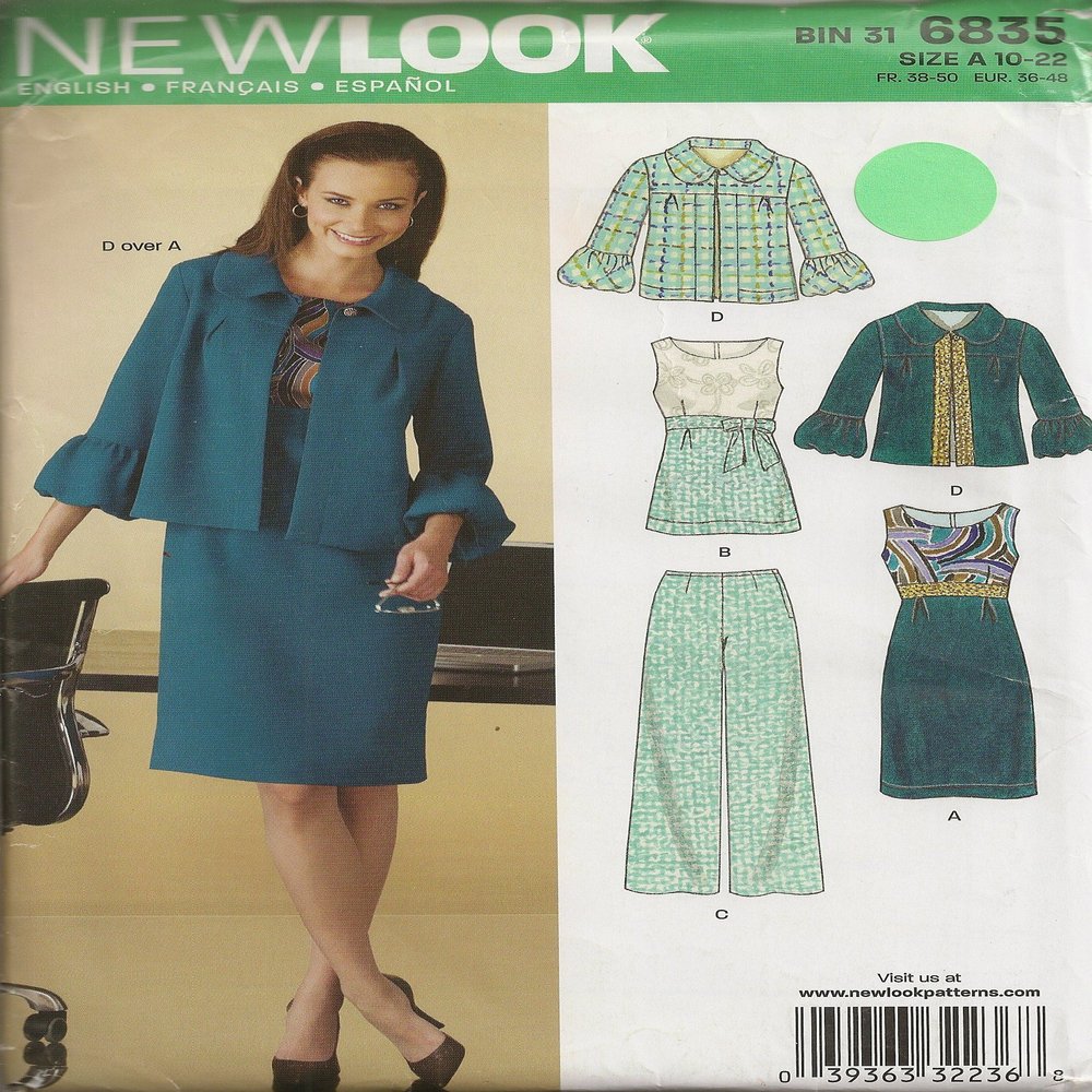 New Look 6835, Misses' Wardrobe, Size 10-22, OOP