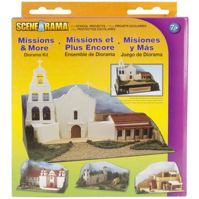 Woodland Scenics NOM033323 Missions & More Diorama Kit