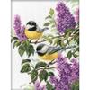 RTO RTM227 Cross-Stitch Kit/Motif Birds in Lilacs 38 x 29 cm view 1