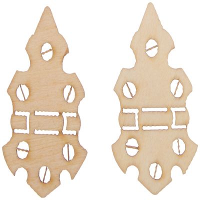 Kaisercraft Laser Cut Wood Flourish, Medium Hinges, 2/Pack