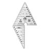 Creative Grids 2 Peaks in 1 Triangle Quilt Ruler CGR2P1 Made in USA, 7in x 13in, Non-Slip Grip Acrylic Quilting, Sewing, Crafting, Patchwork Ruler & Template view 1