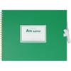 Maruman Art Spiral Sketchbook, F2, 7.76" x 10.24", Drawing Pad with 24 Sheets of Acid-Free Thick Paper, Twin Wire Binding, Durable Green Cover, Artist Notebook for Sketching, Made in Japan view 1