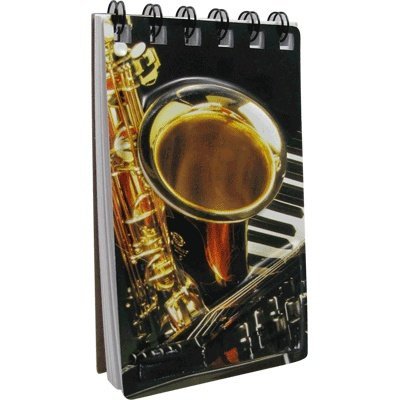 Gift House 3D Notebook Sax Keyboard
