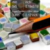 Micro Mosaic Tiles 3/16inch 5x5mm, 1000 pcs, Turquoise Blue, WG02 view 2