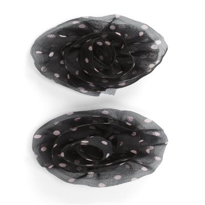 Joelee's Boutique 0015586952032 jolees (Jolly Boutique) BLK W Pink Polka DOTS Flower 50-60388, Other