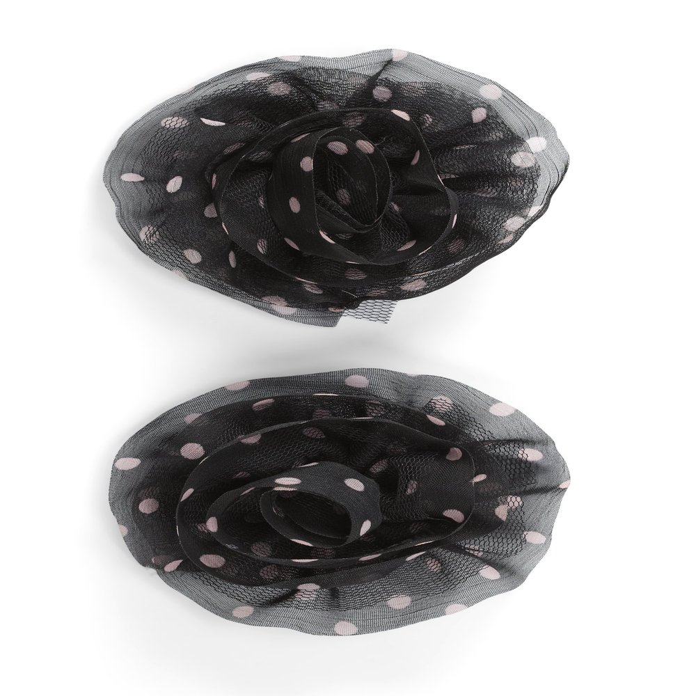 Joelee's Boutique 0015586952032 jolees (Jolly Boutique) BLK W Pink Polka DOTS Flower 50-60388, Other