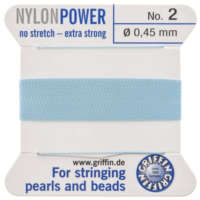 Turquoise Nylon Bead Cord #2