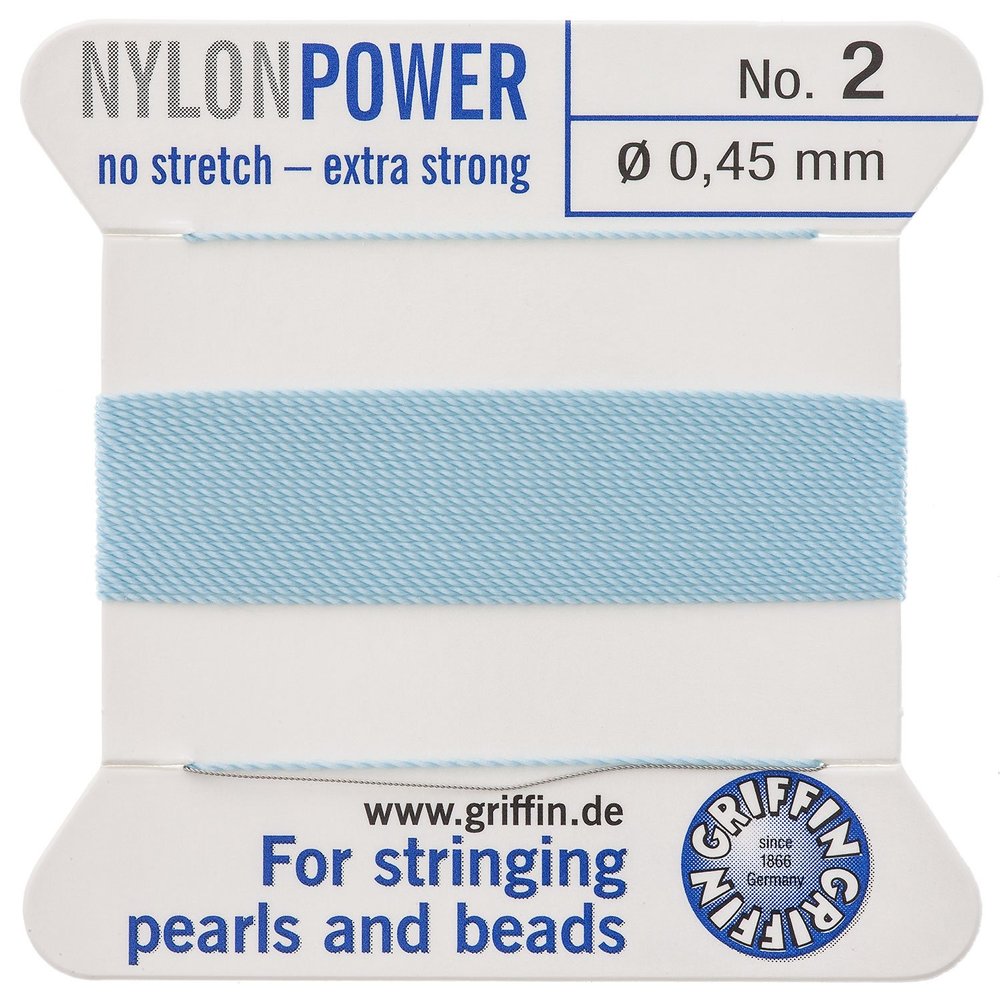 Turquoise Nylon Bead Cord #2