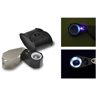 14X Illuminated Jewelers Loupe with Ultraviolet Lighting, 29.617