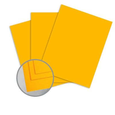 ColorMates Smooth & Silky Gold Card Stock - 12 x 12 in 90 lb Cover Smooth 25 per Package