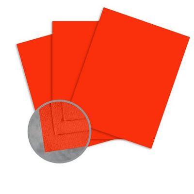 Cascata Scarlet Card Stock - 8 1/2 x 11 in 80 lb Cover Felt 25 per Package