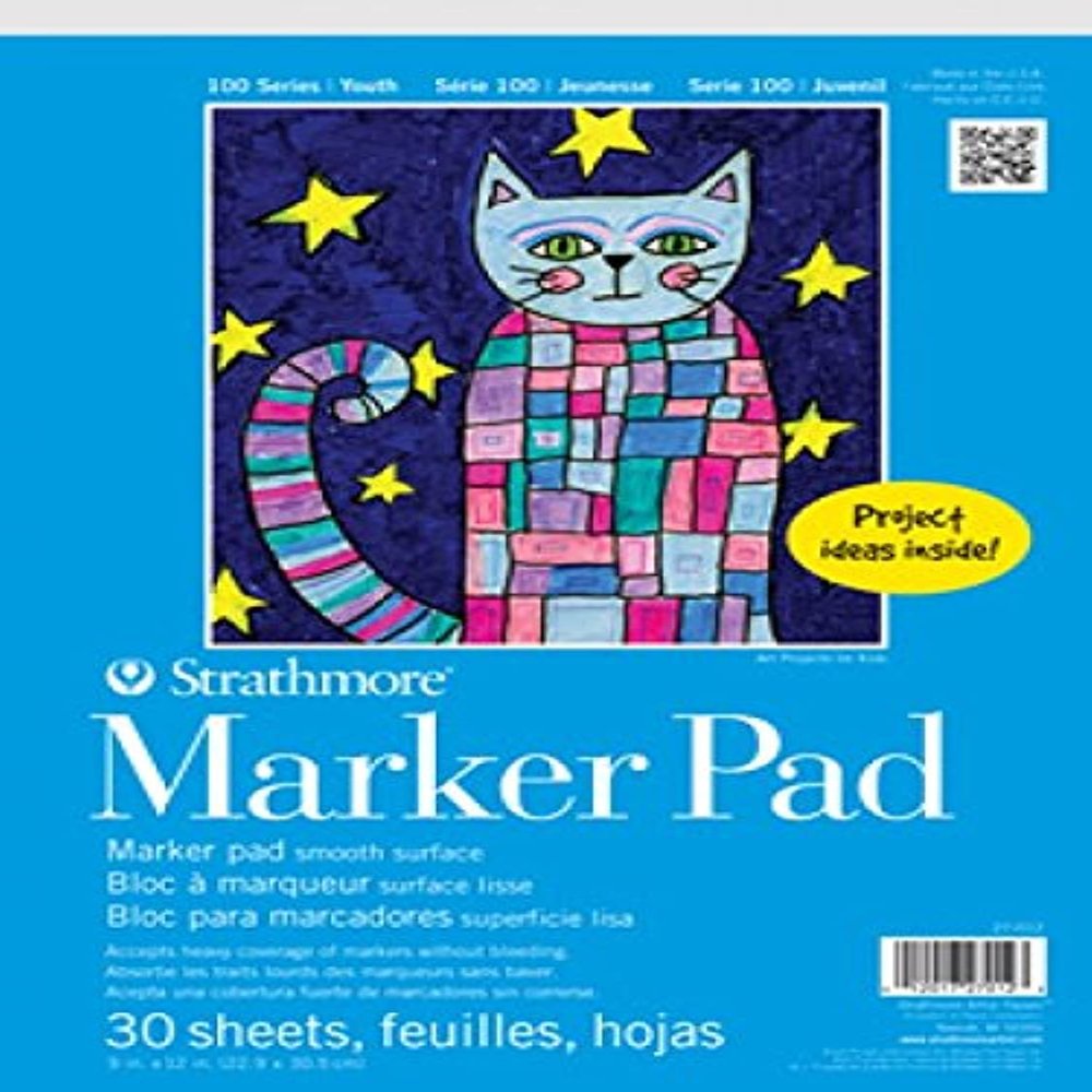 Strathmore 27-012 STR-27-012 30 Sheet Marker Pad, 9 by 12"