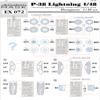 Eduard Accessories EX072 Model Building Accessory P-38 Lightning view 2