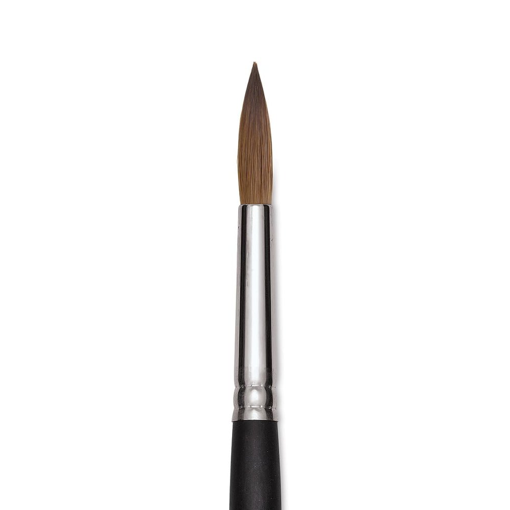 Old Holland Kolinsky Sable Brush - Round, Long Handle, Size 20