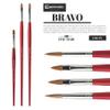 Escoda Bravo Series 3317 Artist Oil and Acrylic Paint Brush, Light Ox Hair, Flat, Size 10 view 4