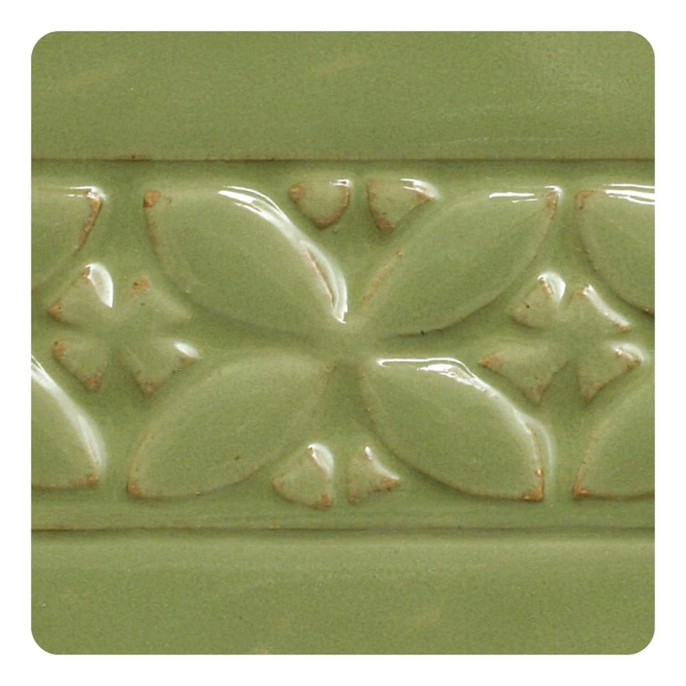 AMACO Potter's Choice PC-46 Lustrous Jade Green High Fire Glaze Pint, 16 oz. (473 mL), Layerable Mid-High Fire Cone 5-6 (PC) Liquid Ceramic Pottery Glaze for Bisque