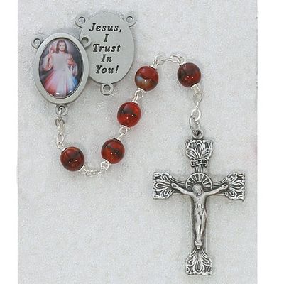 Red Divine Mercy Rosary