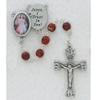 Red Divine Mercy Rosary view 1
