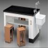 Hasegawa FA04 1/12 Figure Accessory Series, Science Room Desk and Chair, Plastic Model view 3