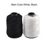 uxcell Polyester Stitching Sewing Thread Reel Line String 2 Pcs White Black view 2