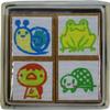 Stamp Workshop J1-08 Love Cute Stamp Set, Petite Stamps, Set of 4, Eco Wood view 1