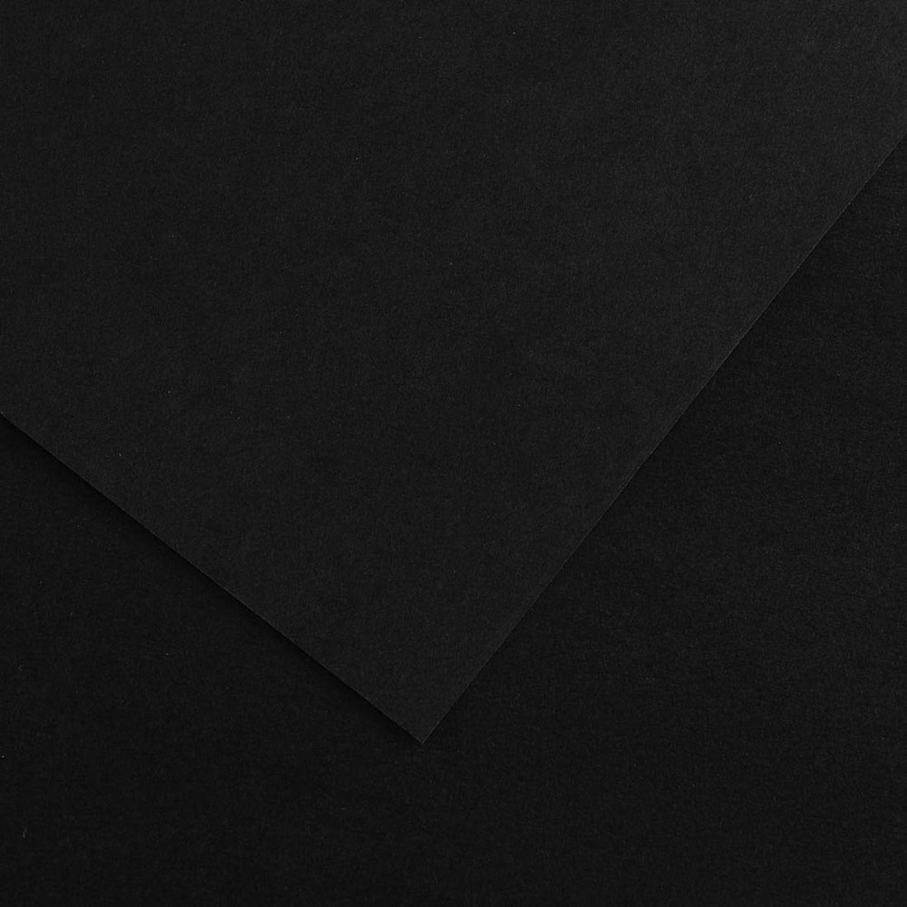 Canson Colorline #38 Drawing Paper, Black, 19.5" x 25.5", Acid-Free, 92 lb. (150gsm), 10 Sheets/Pack