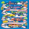 EK Success Brands Decorative Sticko Stickers, Race Car Rama view 1
