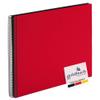 Goldbuch Bella Vista, Linen Memory, Spiral Bound, Pages, Book for Gluing, Photo Album, Paper, Red (Black Sides), 40 Schwarze Seiten view 1