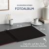 Goldbuch Bella Vista, Linen Memory, Spiral Bound, Pages, Book for Gluing, Photo Album, Paper, Red (Black Sides), 40 Schwarze Seiten view 2