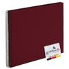 goldbuch Bella Vista 25 994 Spiral Photo Album 35 x 30 x 1.5 cm - Spiral Diameter 2.8 cm, Photo Album with 40 Black Pages, Linen Memory Album, Photo Book for Pictures to Stick, Bordeaux view 1