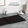 goldbuch Bella Vista 25 994 Spiral Photo Album 35 x 30 x 1.5 cm - Spiral Diameter 2.8 cm, Photo Album with 40 Black Pages, Linen Memory Album, Photo Book for Pictures to Stick, Bordeaux view 2
