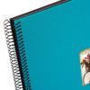 Goldbuch Bella Vista Spiral, Linen Memory Cut-Out Cover 40 Pages, Book for Gluing, Photo Album, Paper, Turquoise (Black Sides), 35 x 30 cm view 4