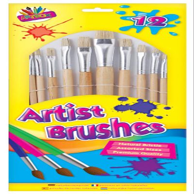 Artbox Paint Brush, Multicoloured, 12 Sizes
