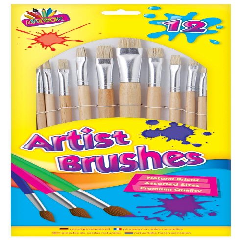 Artbox Paint Brush, Multicoloured, 12 Sizes