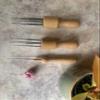 3 Wooden Needle Felting Handles view 3