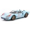 1966 Ford GT 40 MK II RHD (Right Hand Drive) #1 Light Blue Miles - Hulme Le Mans 1/18 Diecast Model Car by Shelby Collectibles view 1