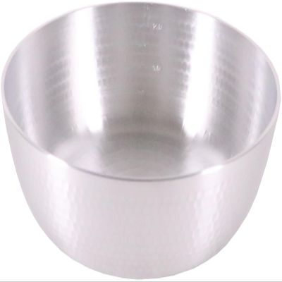 Aluminum Hammered Yatko Pot with Scale 8.3 inches (21 cm)