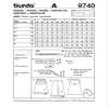 Burda Childrens Sewing Pattern 9740 - Dress & Pants Sizes: 3-8 view 2
