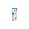 Stars & Stripes Doodles Cardstock Stickers 3"X6.5" Sheet-Seals view 1