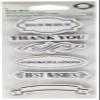 Fiskars Teresa Collins 3"X6" Sheet Cling Stamps-Thank You view 1