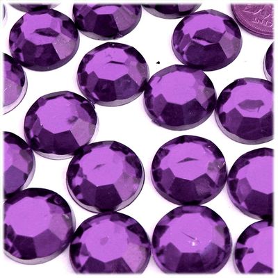 The Crafts Outlet 1,000pc Rhinestones Round 20mm - Purple Amethyst