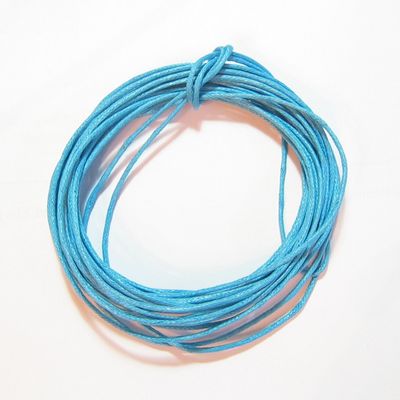 Dreambell Waxed Cotton Necklace Bead STRINGING Cord 1MM Turquoise Blue 10 Yards / 30 feet/Findings