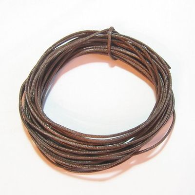 Dreambell Waxed Cotton Necklace Bead STRINGING Cord 1MM Brown 10 Yards / 30 feet/Findings
