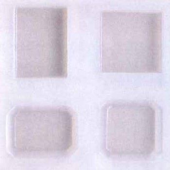 Resin Craft RSM-06 Silicone Mold, Approx. W 3.9 x H 3.9 x D 0.6 inches (100 x 100 x 15 mm), Square Large