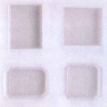 Resin Craft RSM-06 Silicone Mold, Approx. W 3.9 x H 3.9 x D 0.6 inches (100 x 100 x 15 mm), Square Large