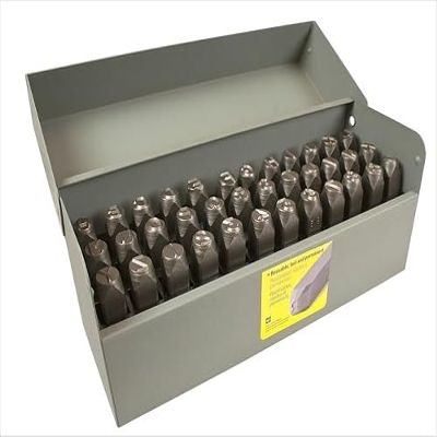 C. H. HANSON 20624 - 1/8 36 PC STD STEEL LETTER/NUMBER STAMP SET"