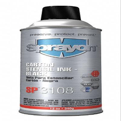 Stencil Ink,Black - 1 Each