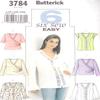 BUTTERICK 3784 WOMAN'S BLOUSE (6 STYLES) SIZE 28W, 30W, 32W ~ SEWING PATTERN view 1